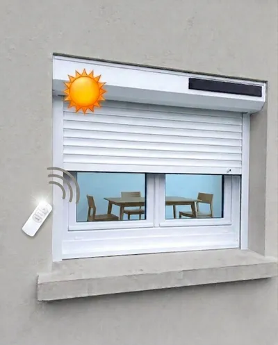 Volet roulant  solaire  commande radio