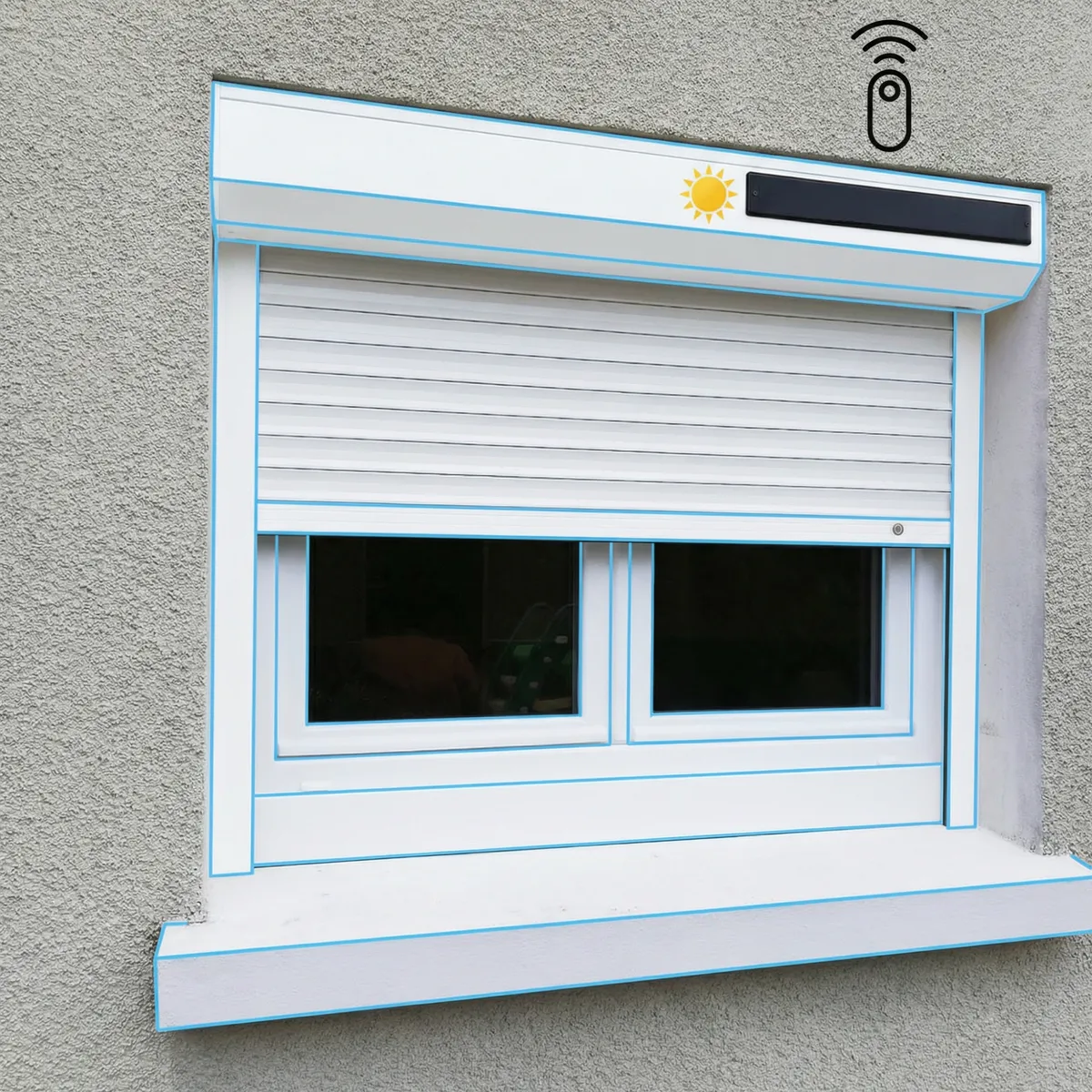 Volet roulant  solaire radio